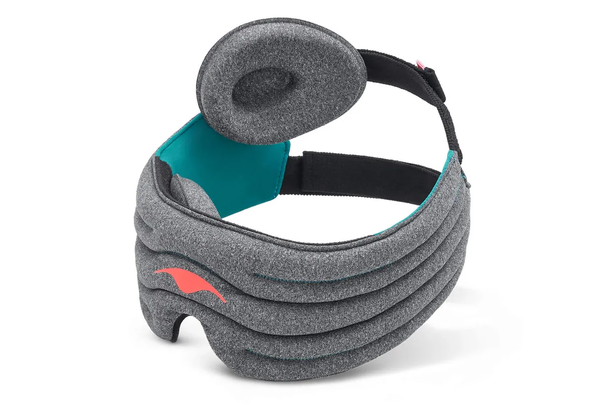 The Manta WEIGHTED sleep mask in grey